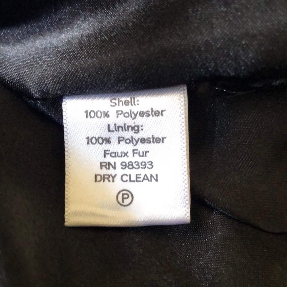 Dennis Basso color gray & black Faux Fur coat w/hook lock buttons Size Small - Picture 13 of 15